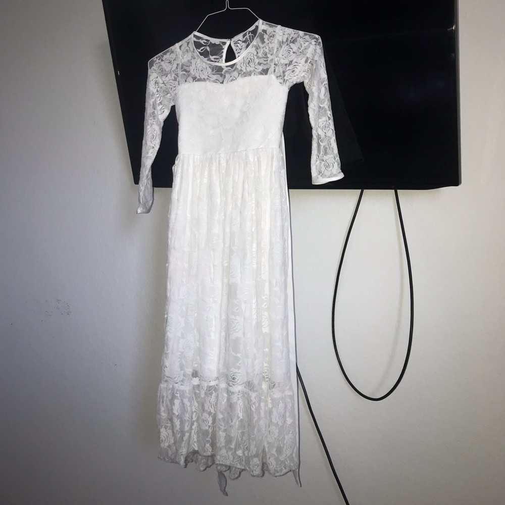 Lace fabric dress